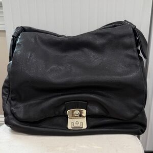 Marc by Marc Jacobs Black Leather Bag with Heart Lining